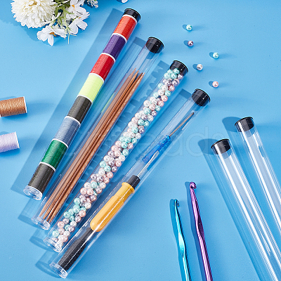 Transparent PC Plastic Bead Storage Tubes AJEW-WH0673-21A-1