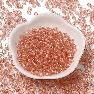 Transparent Colours Glass Round Beads SEED-F006-05A-03-1
