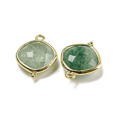 Natural Green Strawberry Quartz Pendants G-M431-12G-04-1