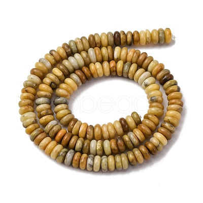 Natural Yellow Opal Beads Strands G-L624-H10-6x2mm-1