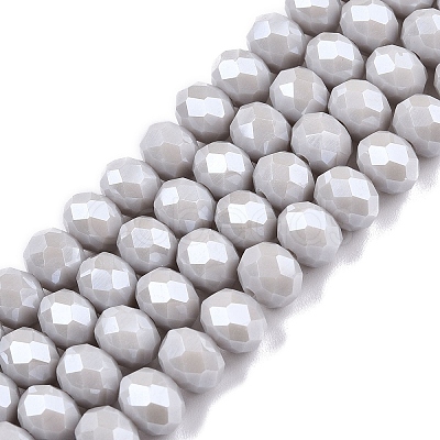 Electroplate Glass Beads Strands LS-EGLA-A044-P8mm-A19-1