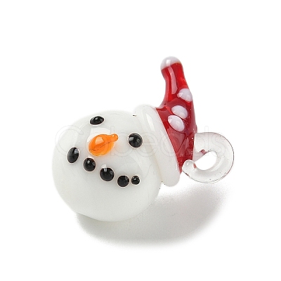 Christmas Handmade Lampwork Pendants LS-LAMP-L081-01I-1