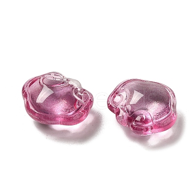 Transparent Glass Pendants GLAA-D025-08H-1