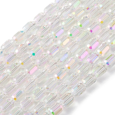 Electroplate Glass Beads Strands X-EGLA-D031-01-01-1