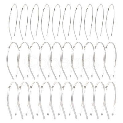 30Pcs 3 Styles Hair Accessories Iron Hair Band Findings OHAR-TA0001-08A-1
