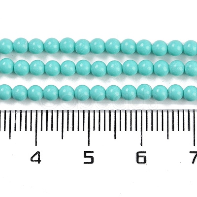 Synthetic Turquoise Beads Strands G-U004-02N-1