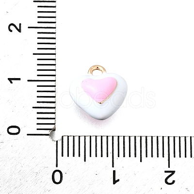 Zinc Alloy Enamel Charms FIND-U029-01G-07-1
