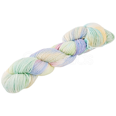 1 Skein Gradient Segment Dyed 80% Wool 20% Acrylic Blended Yarn OCOR-TA0003-02D-1