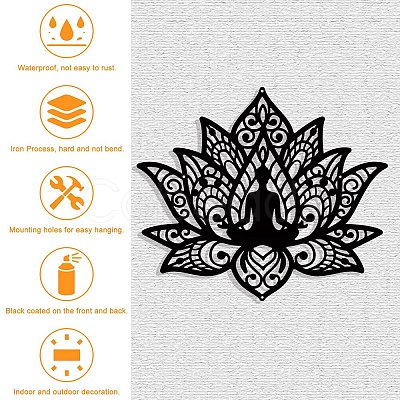 Iron Wall Art Decorations HJEW-WH0067-132-1