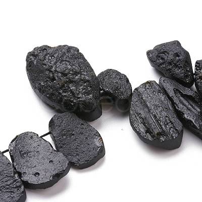 Natural Tektite Beads Strands G-K419-02A-1