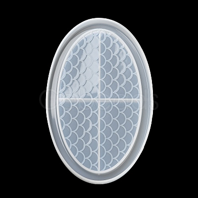 Oval DIY Silicone Jewelry Plate Molds LS-SIMO-P003-01A-1