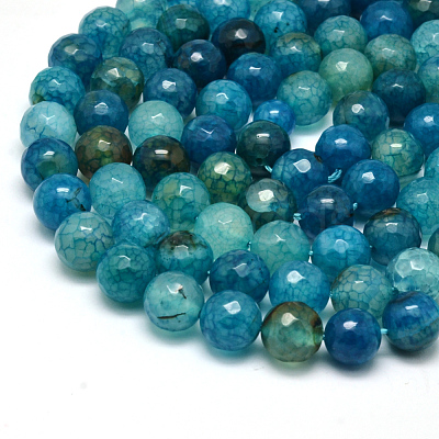 Natural Crackle Agate Bead Strands G-K166-07F-10mm-01-1