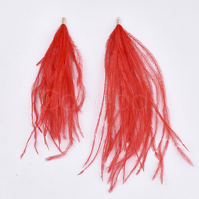 Ostrich Feather Tassel Big Pendant Decorations FIND-S302-08I-1