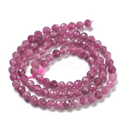 Natural Red Tourmaline Beads Strands G-B109-A01-01-1
