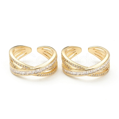 Brass Micro Pave Clear Cubic Zirconia ZIRC-M117-16G-1