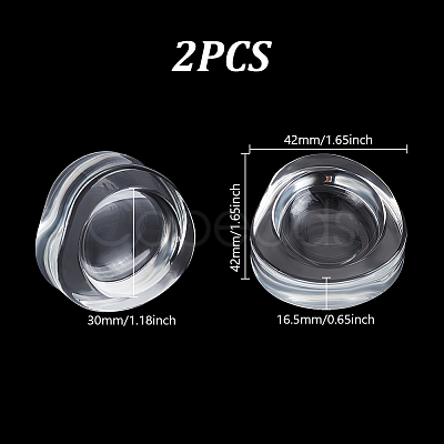 Glass Crystal Ball Holder AJEW-WH0270-724B-1