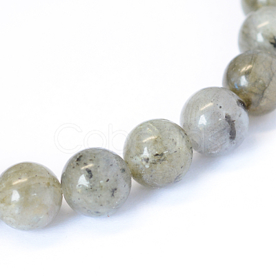 Natural Labradorite Round Bead Strands X-G-E334-6mm-19-1