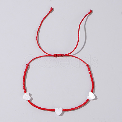 Bohemian Style Glass Seed Beads Braided Bead Bracelets IF6701-1-1