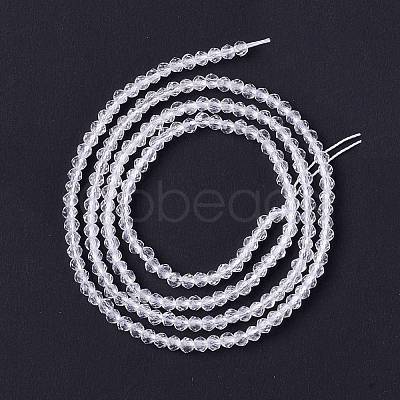 Transparent Glass Beads Strands GLAA-C019-01A-33-1