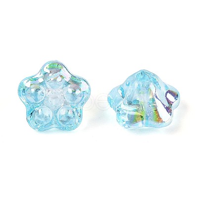 Electroplate Glass Beads Strands EGLA-T021-22G-1