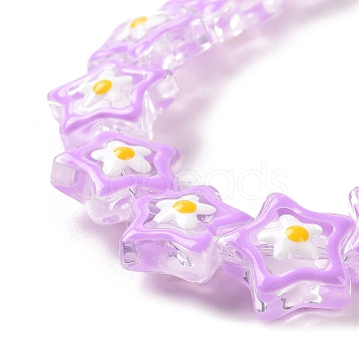 Transparent Glass Beads Strands LAMP-K037-07D-1