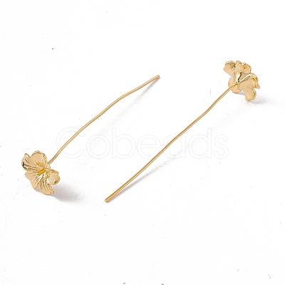 Brass Flower Head Pins LS-FIND-B009-10G-1