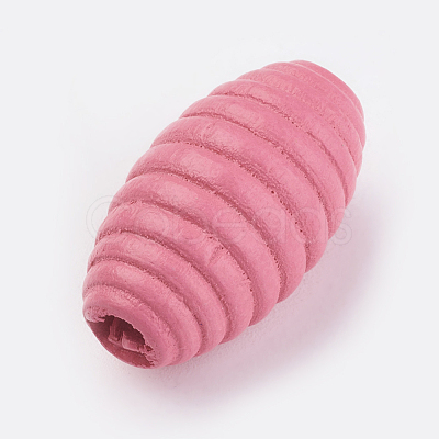 Natural Wood Beehive Beads WOOD-Q030-28-1
