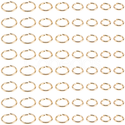 450Pcs Brass Open Jump Rings KK-BBC0026-15-1
