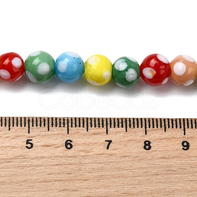 Handmade Lampwork Beads X-LAMP-D002-8mm-01C-1