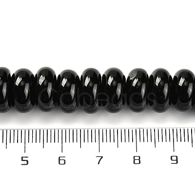 Natural Black Agate(Dyed & Heated) Beads Strands G-G177-F01-02-1