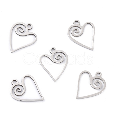 Non-Tarnish 201 Stainless Steel Pendants STAS-K003-08P-1