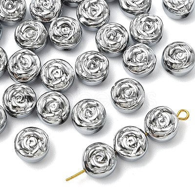 30Pcs Electroplate Opaque Glass Beads EGLA-YW0005-57B-D02-1