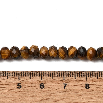 Natural Tiger Eye Beads Strands G-N0179-03-6x4mm-1