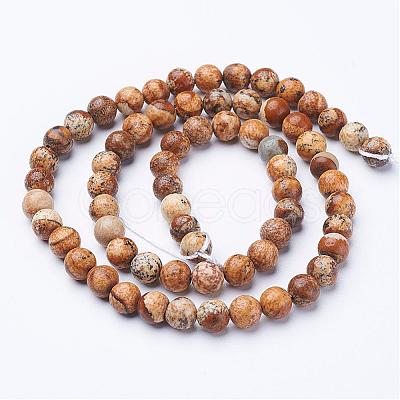 Gemstone Beads Strands GSR6mmC016-1