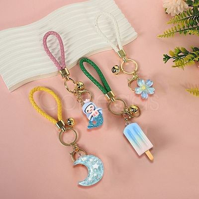 30Pcs 10 Styles Opaque & Transparent Resin Pendants RESI-CJ0003-02-1