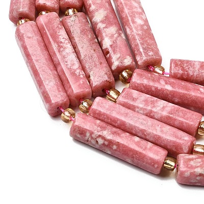 Natural Thulite Beads Strands G-D353-A01-1