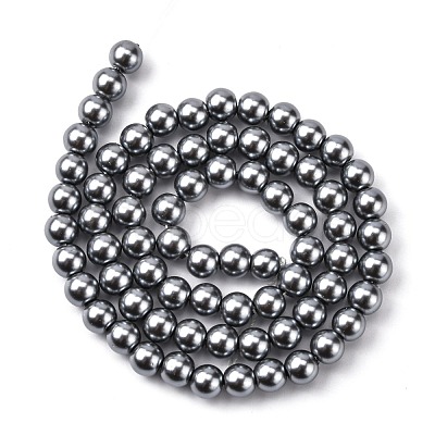 Eco-Friendly Grade A Glass Pearl Beads HY-J002-6mm-HX021-1