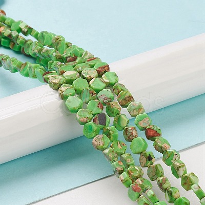 Synthetic Imperial Jasper Beads Strands G-K336-03B-1