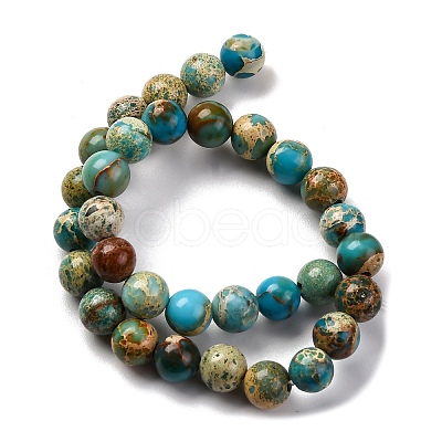 Dyed Natural Regalite/Imperial Jasper/Sea Sediment Jasper Beads Strands G-B124-C02-06-1