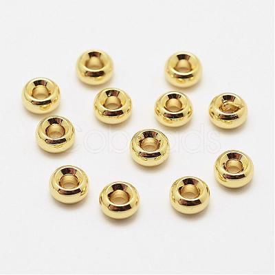 Brass Spacer Beads KK-P056-09G-NR-1