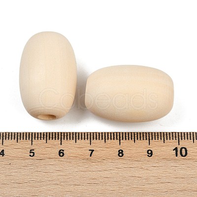 Wood European Beads WOOD-F017-04-1
