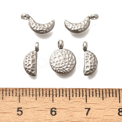 5Pcs 304 Stainless Steel Charms X-STAS-R140-01P-1