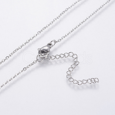 304 Stainless Steel Chain Necklaces NJEW-O108-40P-1