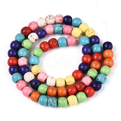 Synthetic Turquoise Beads Strands G-N352-04A-1