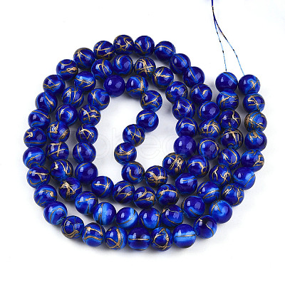 Baking Paint Glass Beads X1-DGLA-N010-10mm-05-1