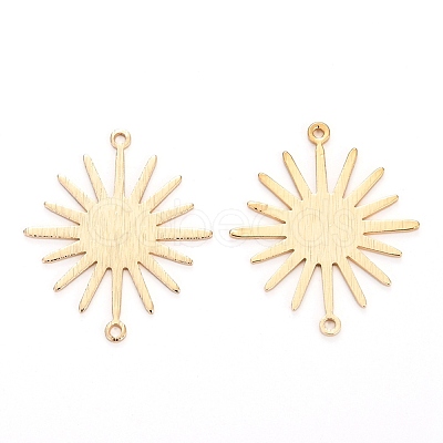 Brass Solar Eclipse Links Connectors KK-I681-15G-1