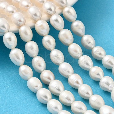 Natural Cultured Freshwater Pearl Beads Strands PEAR-I007-01F-08-1