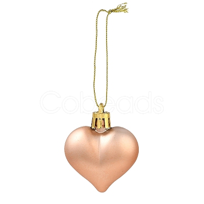 Valentine's Day Electroplate Plastic Heart Pendants Decorations KY-D020-02D-1