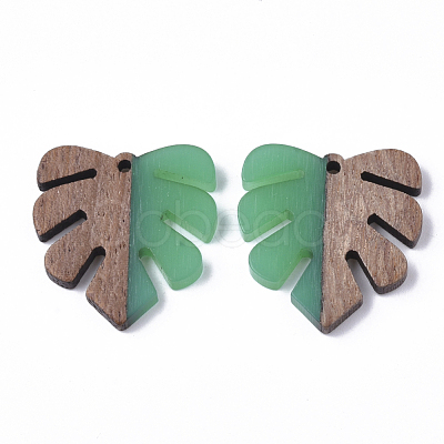 Resin & Walnut Wood Pendants RESI-S358-24-1