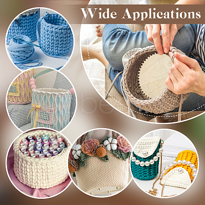 12Pcs 6 Styles Wood Basket Bottom DIY-NB0014-09-1